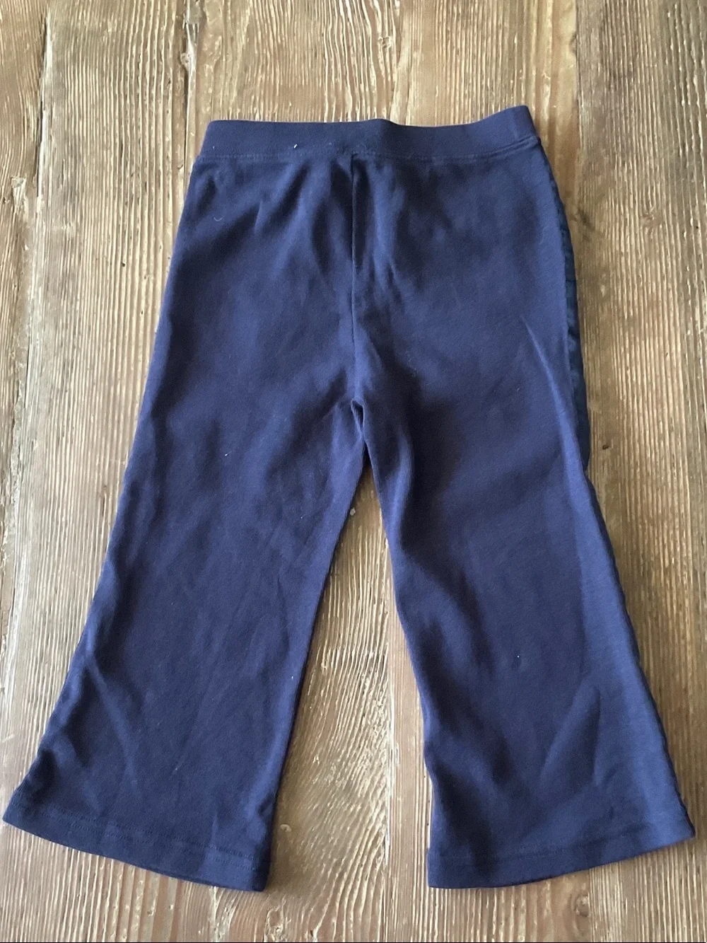 Gymboree Navy Blue Kids Jogger Pants with Satin Side Stripe capris length